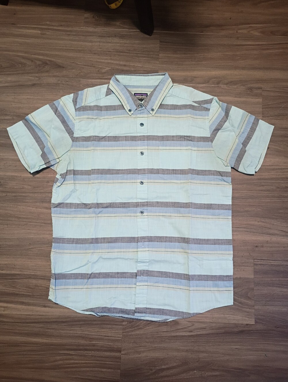 Patagonia Shirt Button Down Organic Cotton Men’s Size Medium M Blue